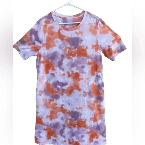 ANYBODY Cozy Knit Luxe T-Shirt Dress Purple Tie Dye size M gently used like new - Picture 4 of 9